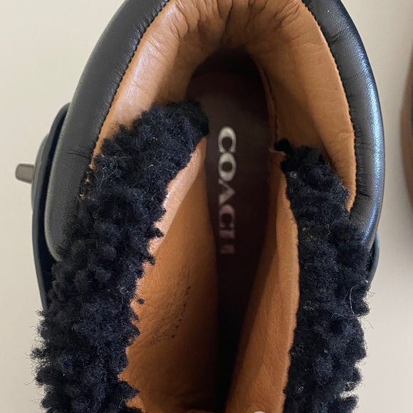 Coach Black Sherling Boots